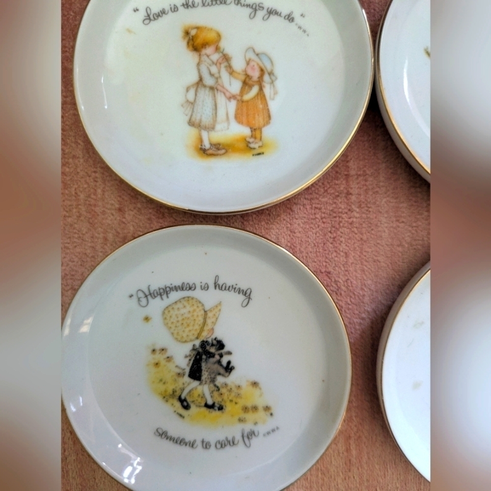 Holly Hobbie Set Of Six Coasters/Small Trinket Dishes - Picture 5 of 7